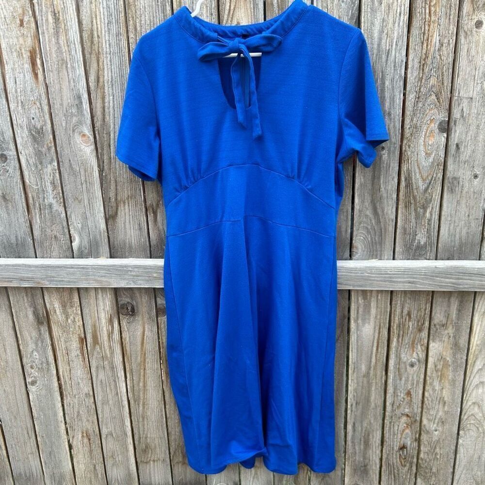 Royal blue dress short sleeve xxxl